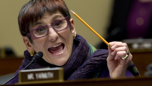 Rosa DeLauro Gives Pro-Life Constituents The Bird