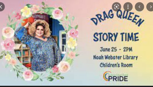 Drag Queen Story Time at Library – CANCELED